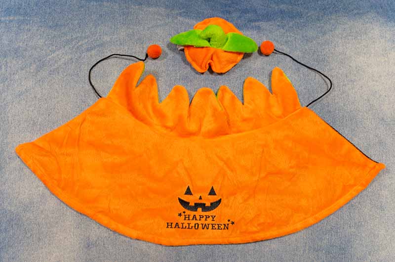 かぼちゃのマント かぼちゃの帽子 犬服 リバーシブル
