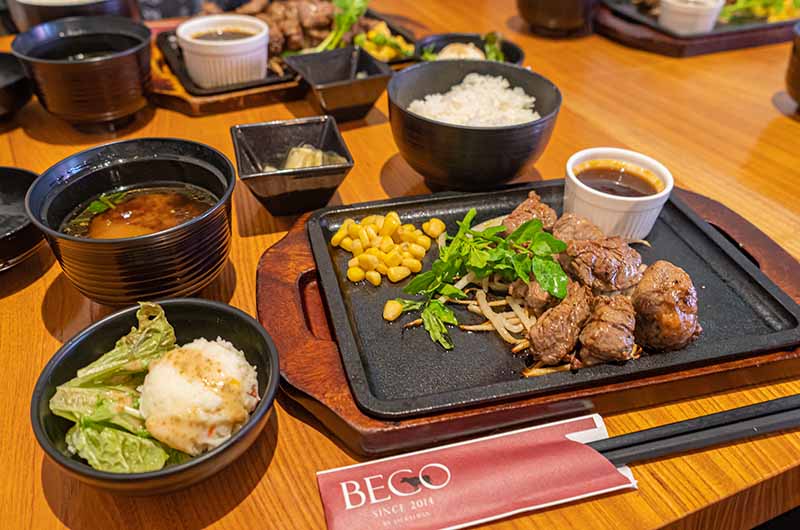 ステーキ食堂 BECO 切り落としフィレステーキ定食シングル