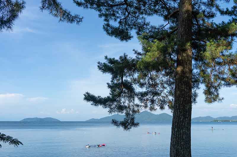 マイアミ浜オートキャンプ場 琵琶湖 湖畔