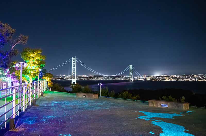 淡路島 淡路サービスエリア 夜景