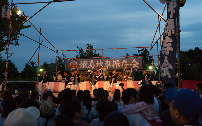 姫嶋神社の囃子舞台