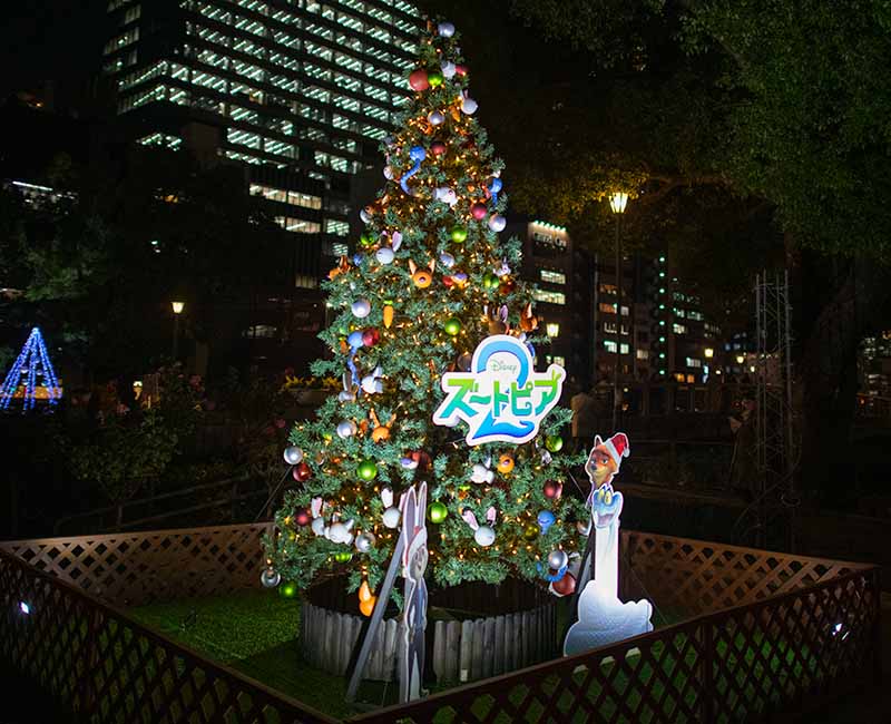 ディズニー映画ズートピア2クリスマスツリー
