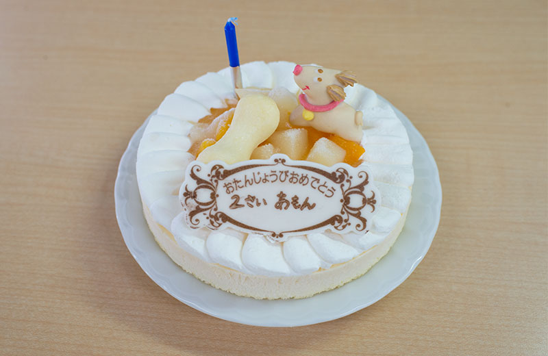 犬用の誕生日ケーキ