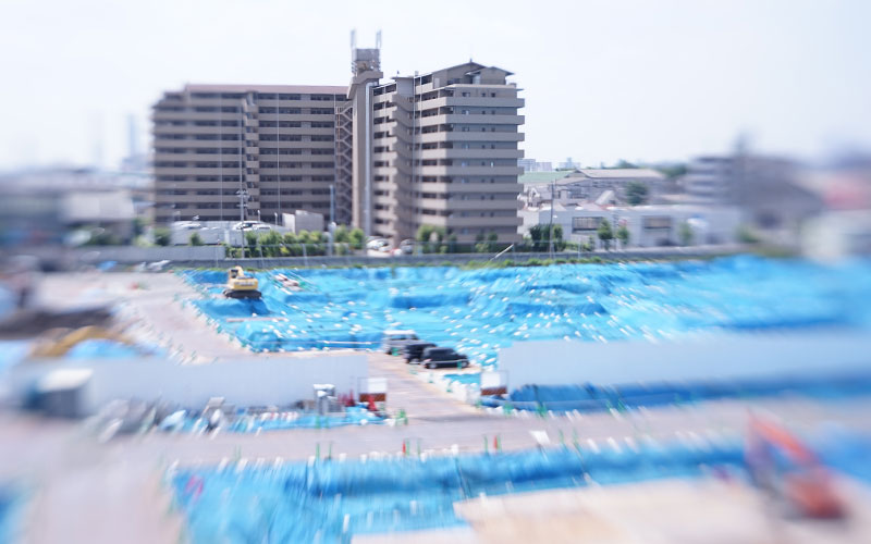 Landscape before Izumiya Super Center is constructed