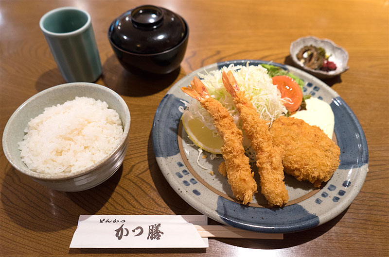 Fried shrimp dish of Katsuzen