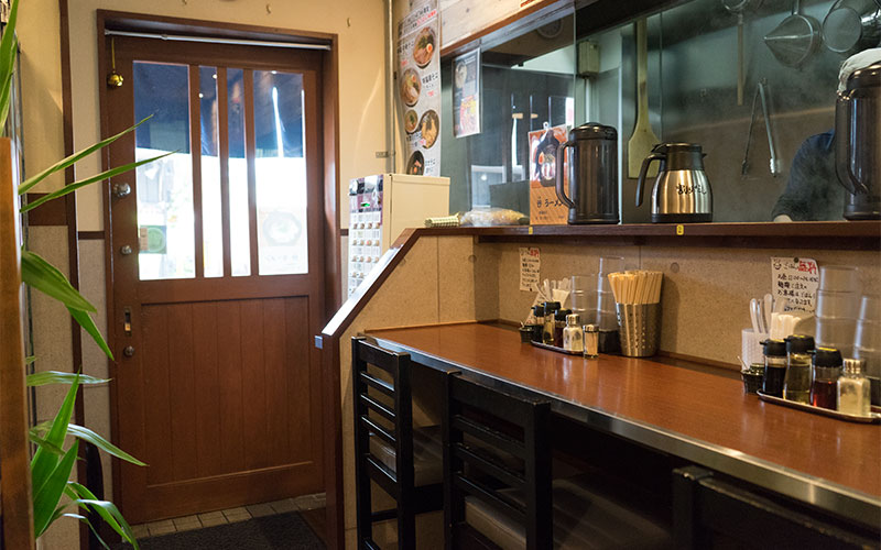 Inside view of Ramen Place- Yodogawa Base