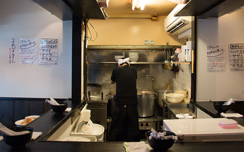 Inside view of Ramen Maruki