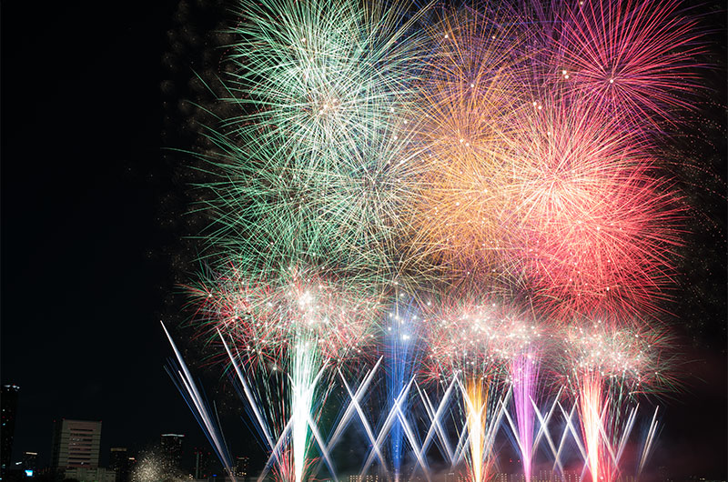 The 30th Naniwa Yodogawa Fireworks 2018 (Part I) Festival in 2018