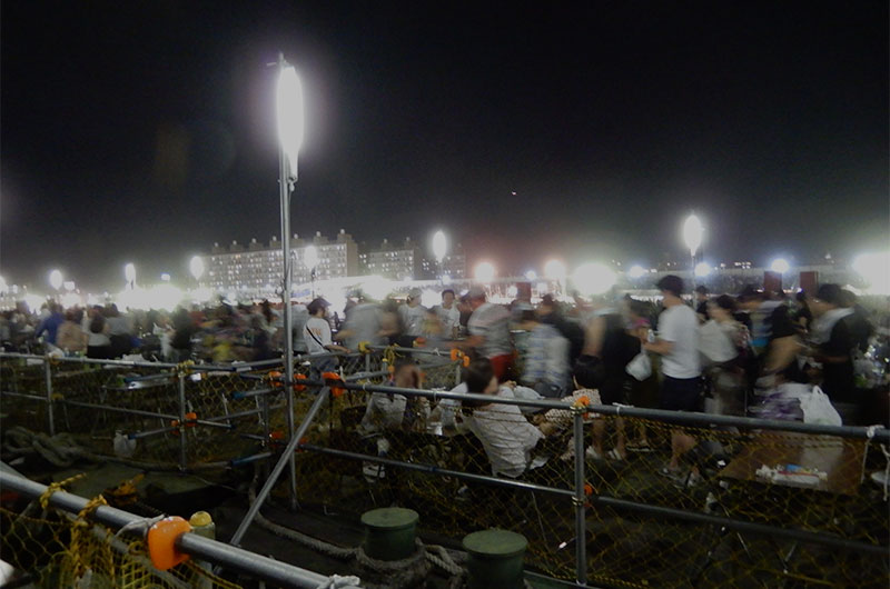 Boat at The 30th Naniwa Yodogawa Fireworks 2018 (Part I) Festival in 2018