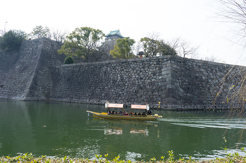 Goza boats at Osaka Castle