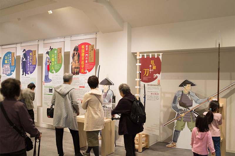 Information area at second floor of Amagasaki Castle