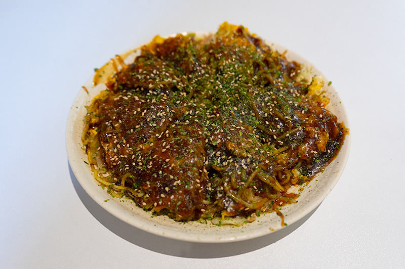 Seasoned sea cod, tuna and mayonnaise, Wednesday menu, in restaurant Hiroshima