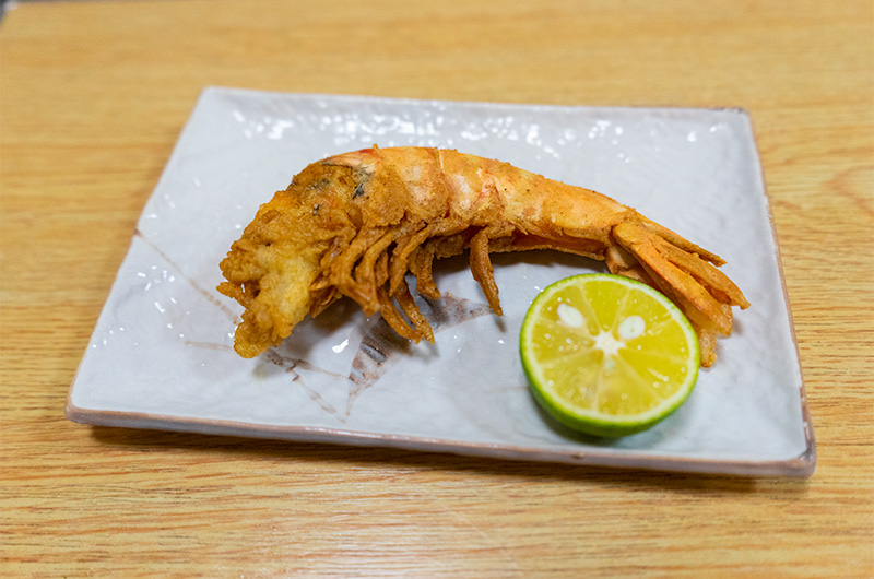 Fried lobster in Sushi Bar Kuroshiwo