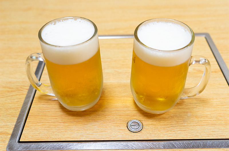 Draft beer in medium size in Sushi Bar Kuroshiwo