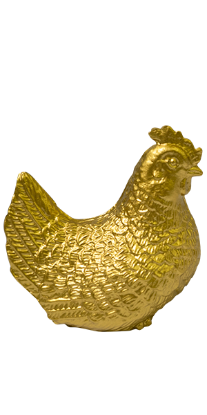 Year of the cock, gold bird